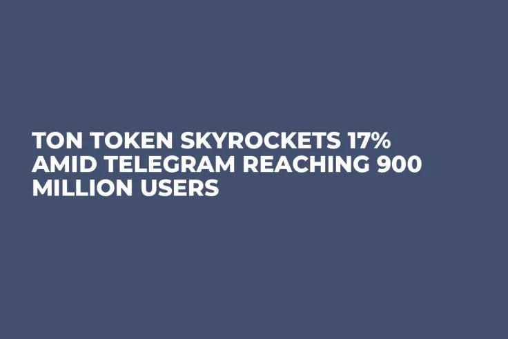 TON Token Skyrockets 17% Amid Telegram Reaching 900 Million Users