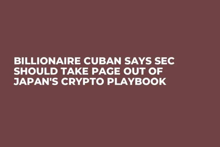 Billionaire Cuban Says SEC Should Take Page Out of Japan's Crypto Playbook