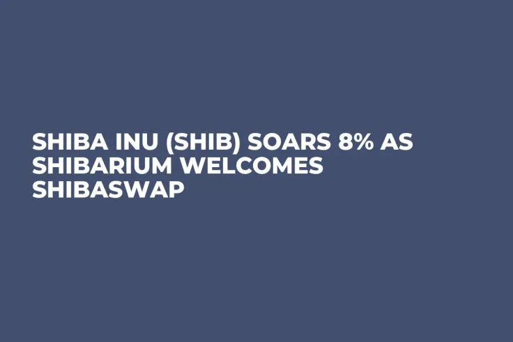 Shiba Inu (SHIB) Soars 8% as Shibarium Welcomes ShibaSwap