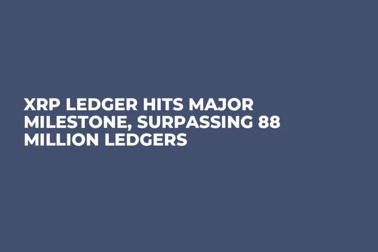 XRP Ledger Hits Major Milestone, Surpassing 88 Million Ledgers