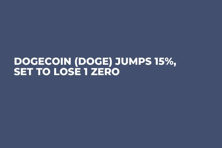 Dogecoin (DOGE) Jumps 15%, Set to Lose 1 Zero