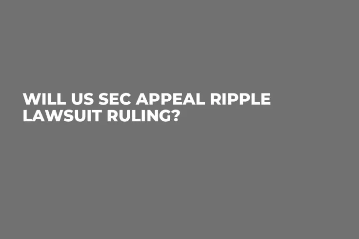 Will US SEC Appeal Ripple Lawsuit Ruling?