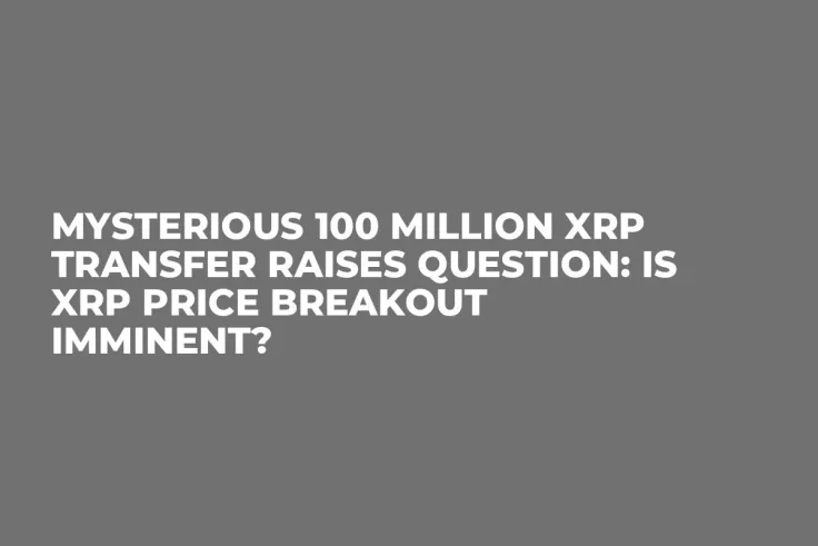 Mysterious 100 Million XRP Transfer Raises Question: Is XRP Price Breakout Imminent?