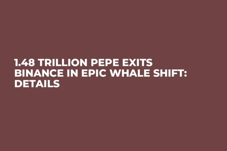 1.48 Trillion PEPE Exits Binance in Epic Whale Shift: Details
