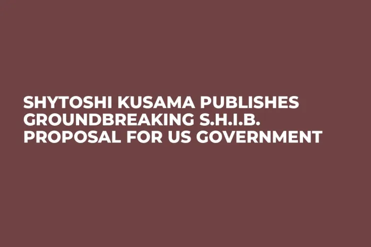 Shytoshi Kusama Publishes Groundbreaking S.H.I.B. Proposal for US Government