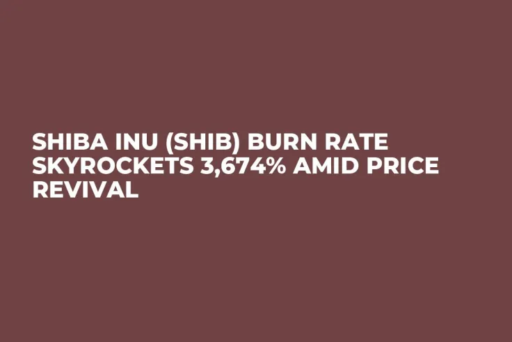 Shiba Inu (SHIB) Burn Rate Skyrockets 3,674% Amid Price Revival