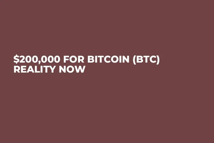 $200,000 for Bitcoin (BTC) Reality Now