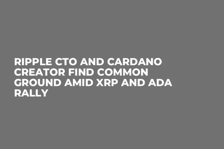 Ripple CTO and Cardano Creator Find Common Ground Amid XRP and ADA Rally