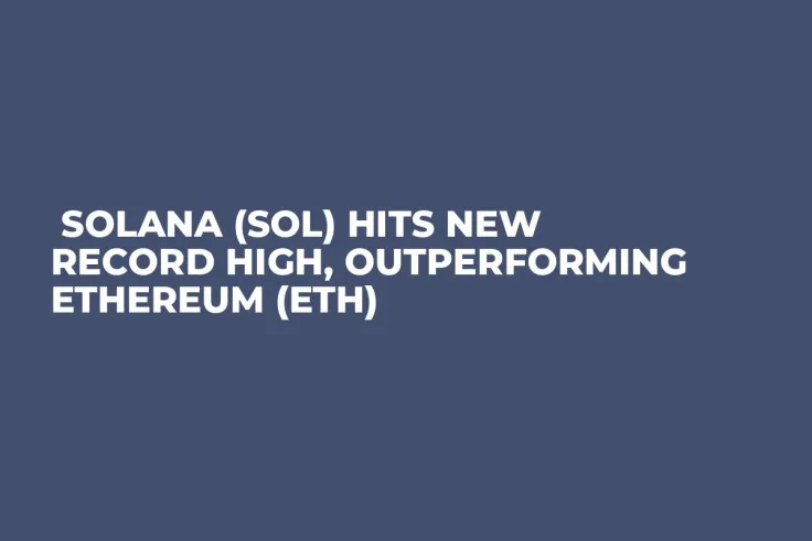 Solana (SOL) Hits New Record High, Outperforming Ethereum (ETH)