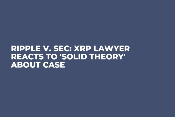 Ripple v. SEC: XRP Lawyer Reacts to 'Solid Theory' About Case