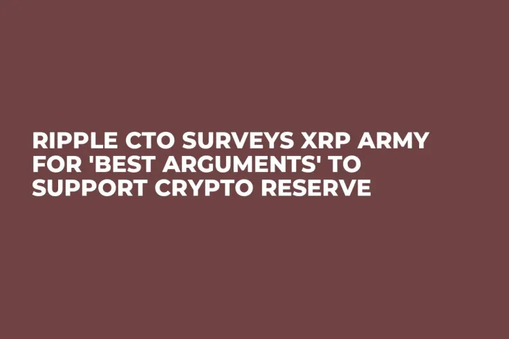 Ripple CTO Surveys XRP Army for 'Best Arguments' to Support Crypto Reserve