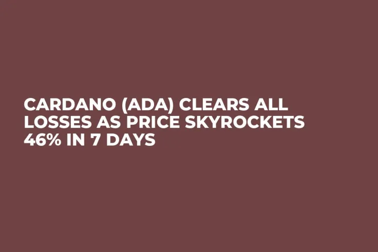 Cardano (ADA) Clears All Losses as Price Skyrockets 46% in 7 Days