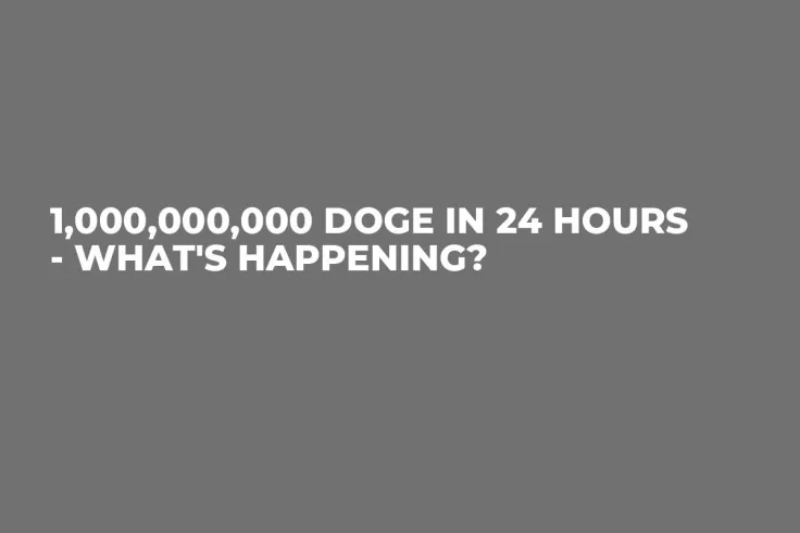 1,000,000,000 DOGE in 24 Hours - What's Happening?