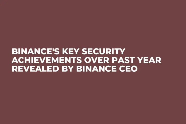 Binance's Key Security Achievements Over Past Year Revealed by Binance CEO