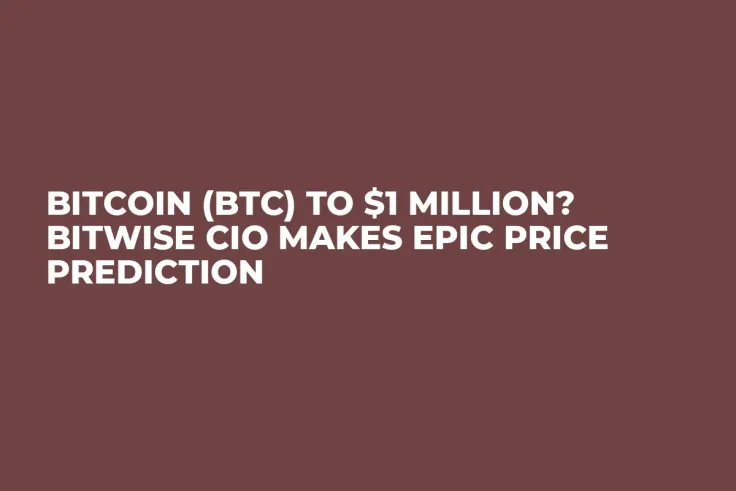 Bitcoin (BTC) to $1 Million? Bitwise CIO Makes Epic Price Prediction