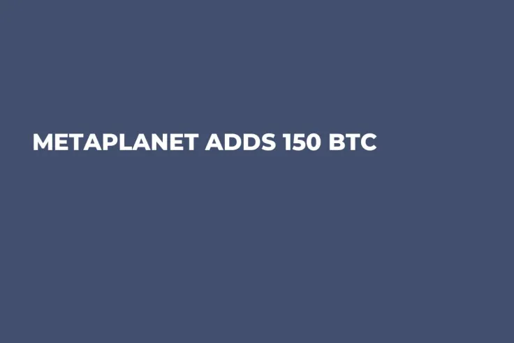 Metaplanet Adds 150 BTC