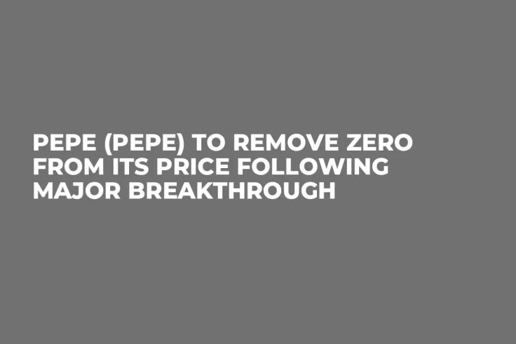Pepe (PEPE) to Remove Zero From Its Price Following Major Breakthrough