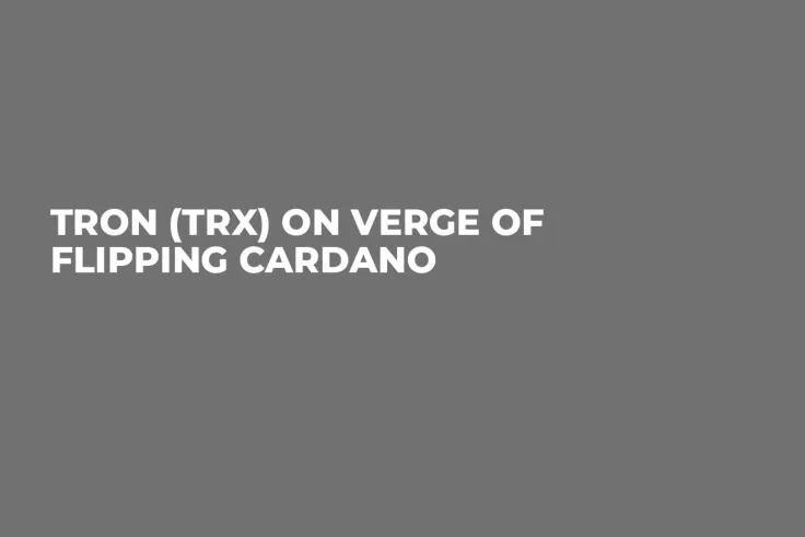 Tron (TRX) on Verge of Flipping Cardano