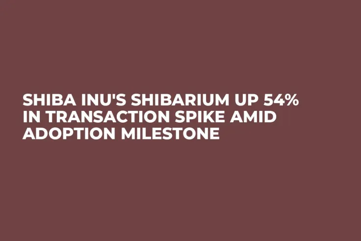 Shiba Inu's Shibarium Up 54% in Transaction Spike Amid Adoption Milestone