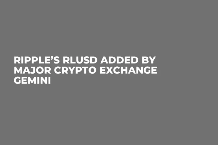 Ripple’s RLUSD Added by Major Crypto Exchange Gemini