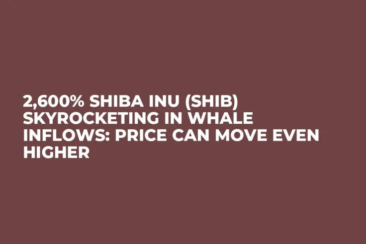 2,600% Shiba Inu (SHIB) Skyrocketing in Whale Inflows: Price Can Move Even Higher