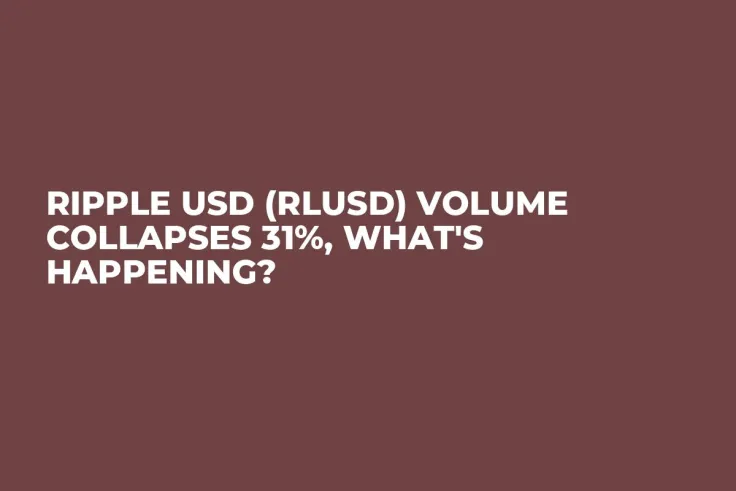 Ripple USD (RLUSD) Volume Collapses 31%, What's Happening?