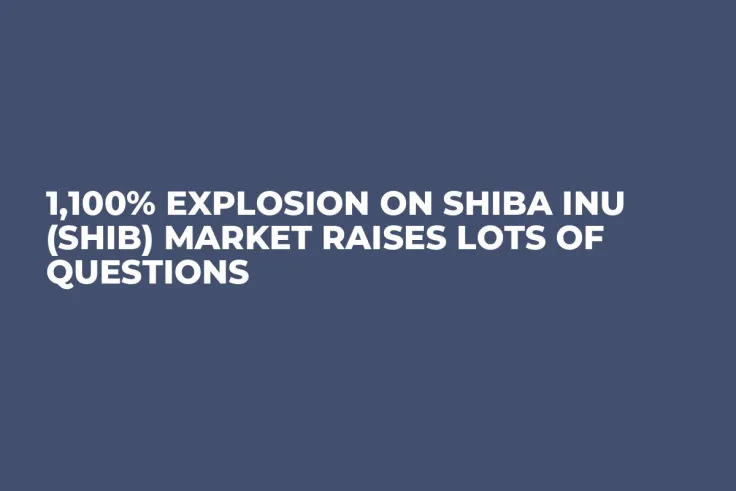 1,100% Explosion on Shiba Inu (SHIB) Market Raises Lots of Questions