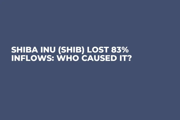 Shiba Inu (SHIB) Lost 83% Inflows: Who Caused It?