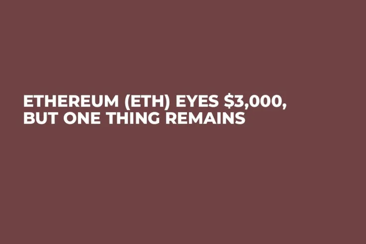 Ethereum (ETH) Eyes $3,000, But One Thing Remains