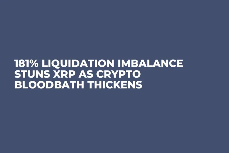 181% Liquidation Imbalance Stuns XRP as Crypto Bloodbath Thickens