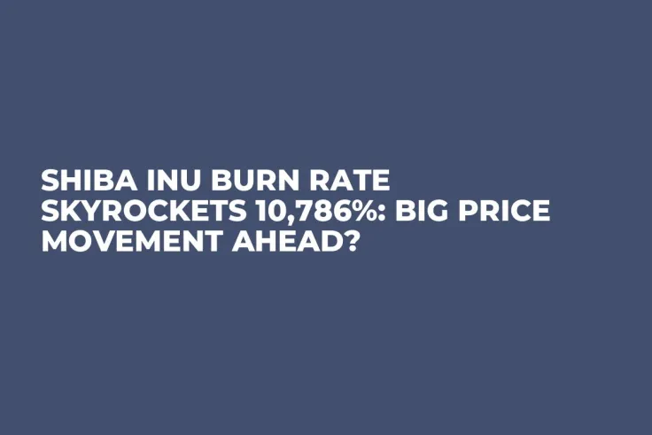 Shiba Inu Burn Rate Skyrockets 10,786%: Big Price Movement Ahead?