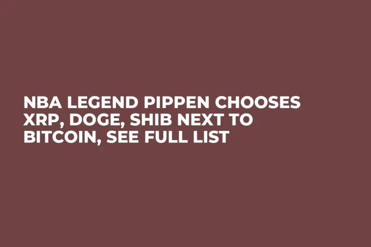 NBA Legend Pippen Chooses XRP, DOGE, SHIB Next to Bitcoin, See Full List