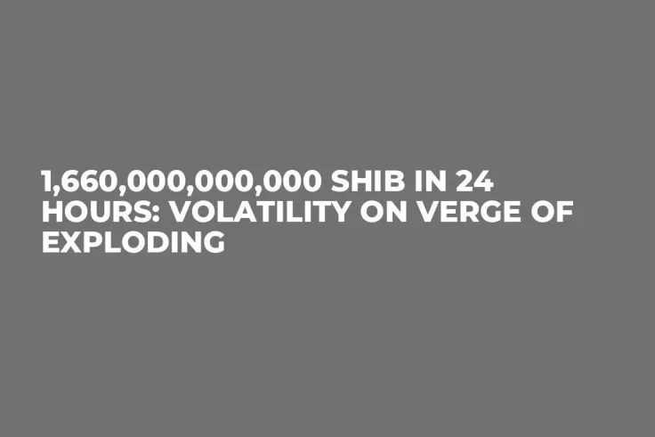 1,660,000,000,000 SHIB in 24 Hours: Volatility on Verge of Exploding
