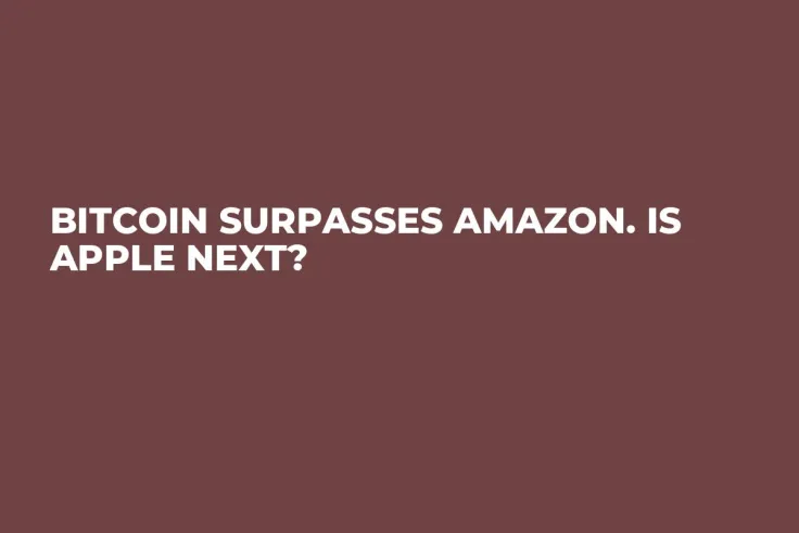 Bitcoin Surpasses Amazon. Is Apple Next? 