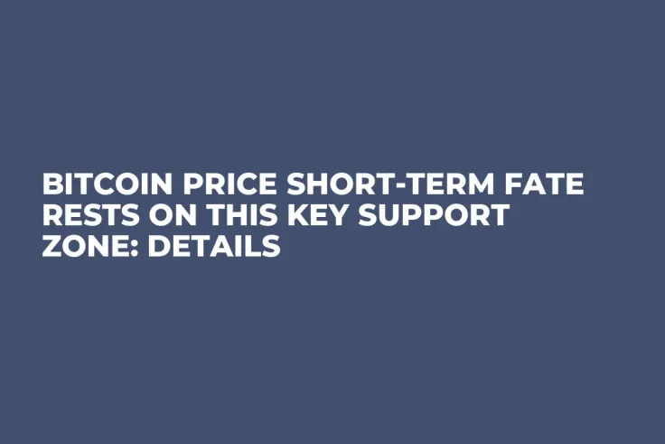 Bitcoin Price Short-Term Fate Rests on This Key Support Zone: Details