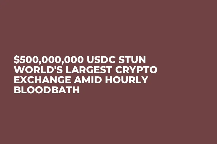 $500,000,000 USDC Stun World's Largest Crypto Exchange Amid Hourly Bloodbath