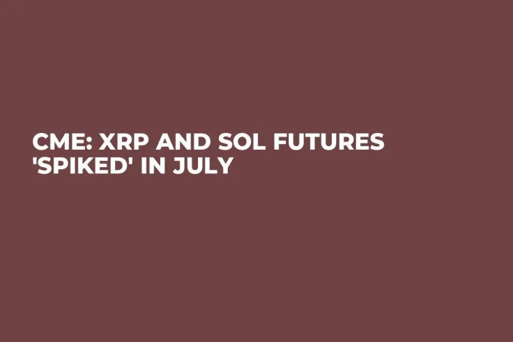 CME: XRP and SOL Futures 'Spiked' in July