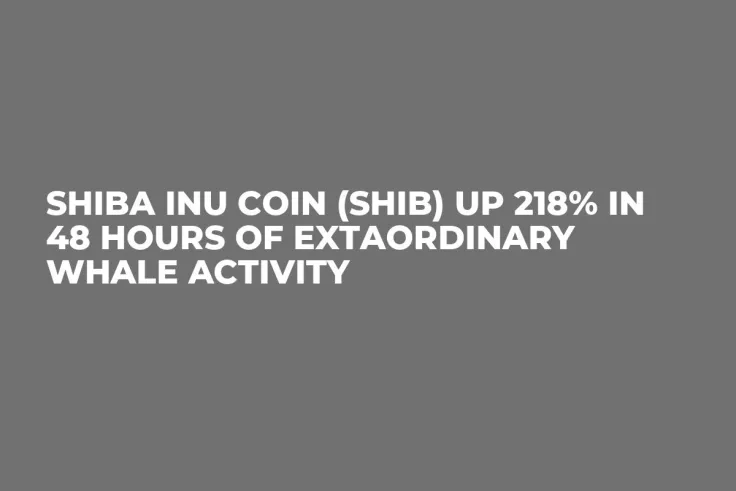 Shiba Inu Coin (SHIB) up 218% in 48 Hours of Extaordinary Whale Activity