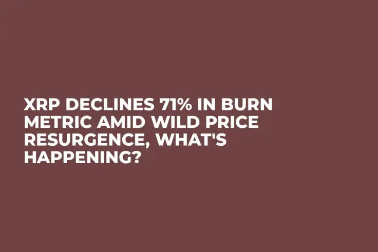 XRP Declines 71% in Burn Metric Amid Wild Price Resurgence, What's Happening?