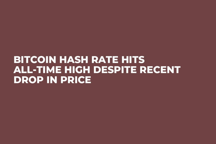 Bitcoin Hash Rate Hits All-Time High Despite Recent Drop in Price