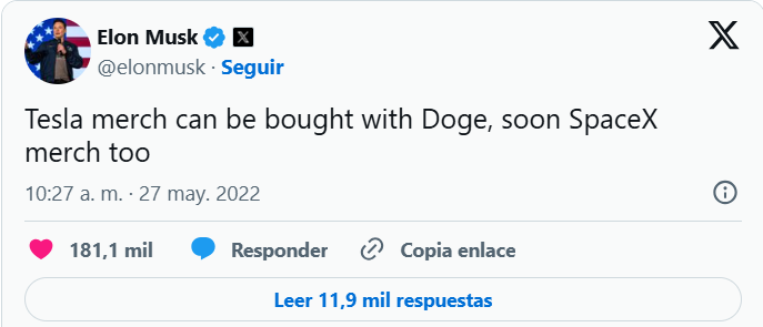 Tesla de Elon Musk y las criptomonedas como Doge