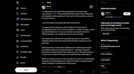 Ante el tirón de alfombra que afectó a Solana, Elon se quejó de la seguridad