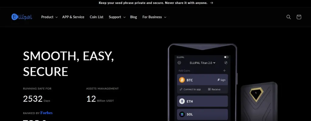 Ellipal- La billetera fría de Bitcoin con tecnología de punta.