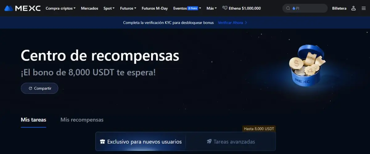 MEXC Mejores crypto exchanges p2p