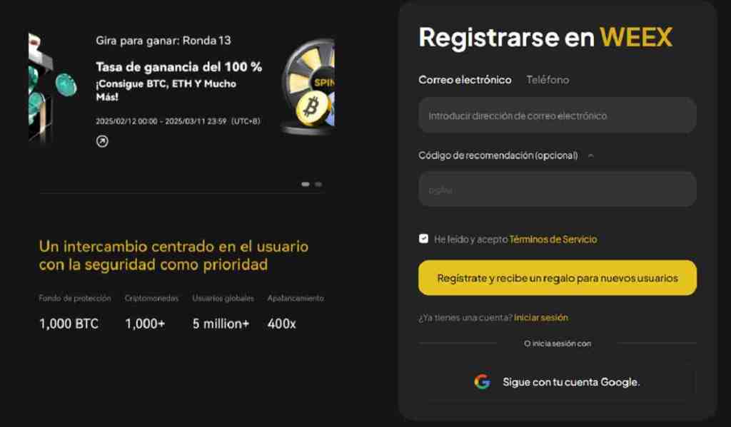 Mejores exchanges sin KYC para invertir hoy - WEEX