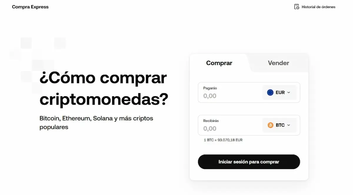 Primer depósito y compra de criptomonedas en OKX