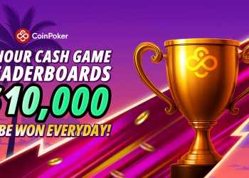 CoinPoker 推出四小時排行榜送出$10,000：每天六次機會贏大獎！