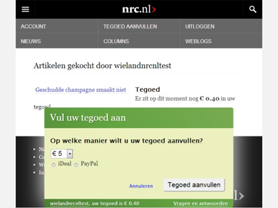 NRC Handelsblad Screenshot