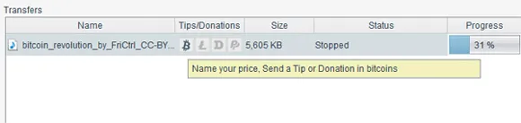 FrostWire BTC Tips 1