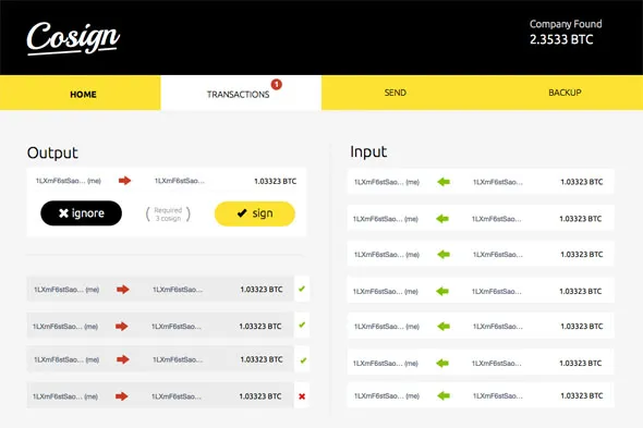 Cosign Screenshot